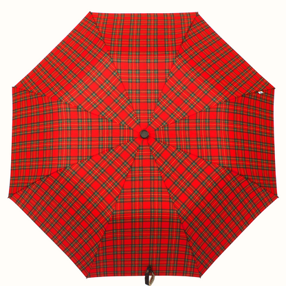 Red check umbrella 