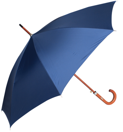 Blue wood king umbrella 