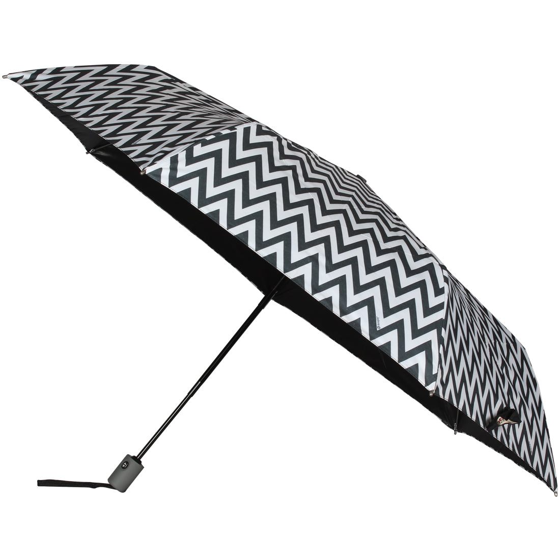 Black printed umbrellas 