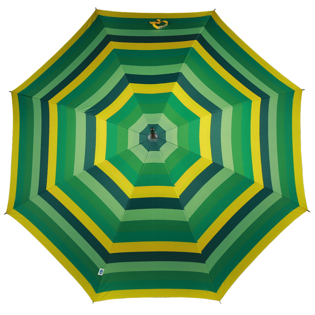 Green stripes umbrellas