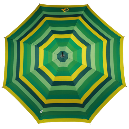 Green stripes umbrellas