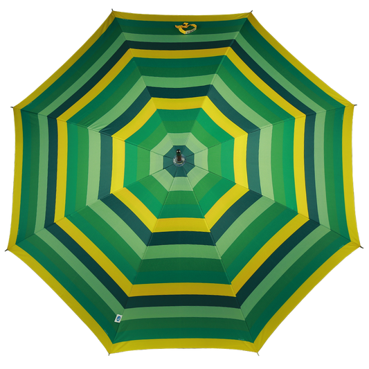 Green stripes umbrellas